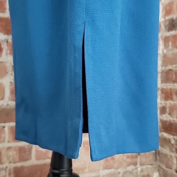 Dress the Population Tiffany One-Shoulder Midi Dress in Peacock Blue  XXL - Picture 10 of 16